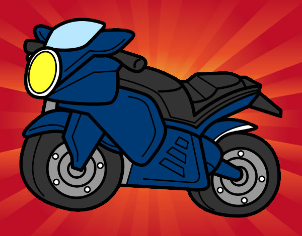 la fabulosa moto azul