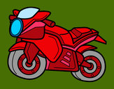 Dibujo Moto deportiva pintado por queyla