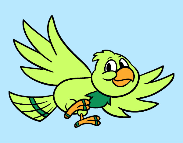 Dibujo Pájaro volando pintado por loaC