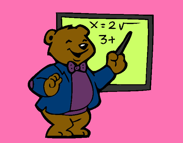 Dibujo Profesor oso pintado por Anuskii