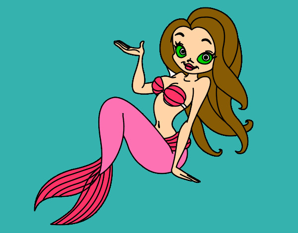 Dibujo Sirena sexy pintado por Ariadnna