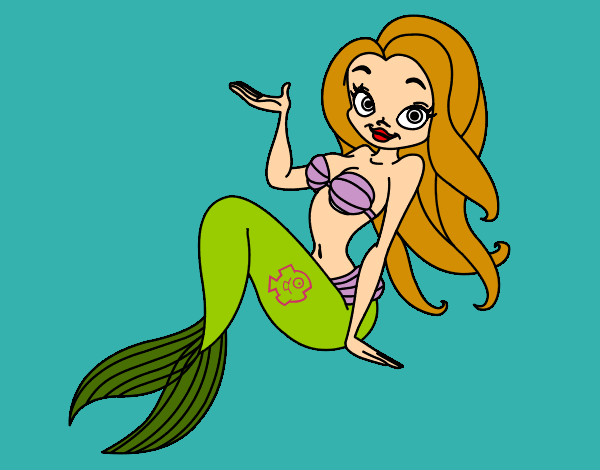 Dibujo Sirena sexy pintado por Valentinad