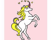 Dibujo Unicornio pintado por bruce