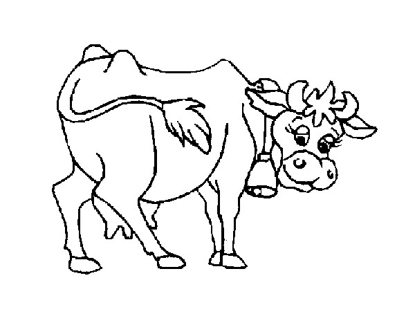 Dibujo Vaca 2 pintado por leitomp