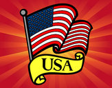Dibujo Bandera de los Estados Unidos pintado por fiorchu