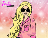 Dibujo Barbie con gafas de sol pintado por Lin187
