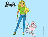 Dibujo Barbie con look moderno pintado por Lin187