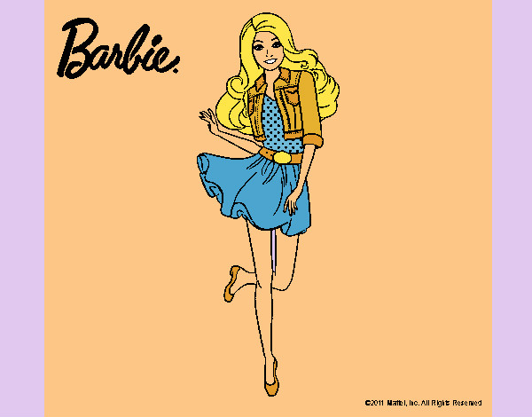 Dibujo Barbie informal pintado por Lin187