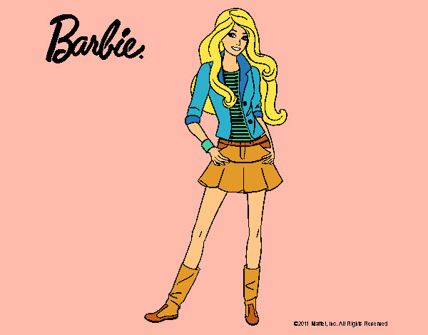 Dibujo Barbie juvenil pintado por Lin187