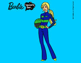 Dibujo Barbie piloto de motos pintado por Lin187