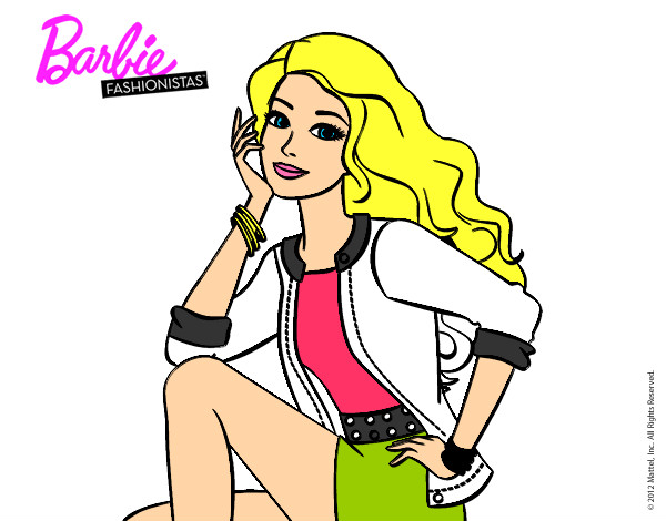 Dibujo Barbie súper guapa pintado por _aniita_