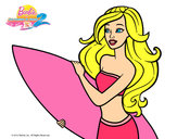 Dibujo Barbie va a surfear pintado por Andrea_San