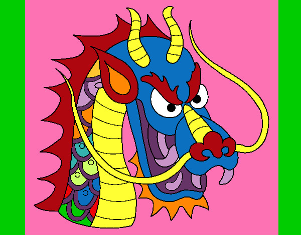 Dibujo Cabeza de dragón 1 pintado por Isabel_car