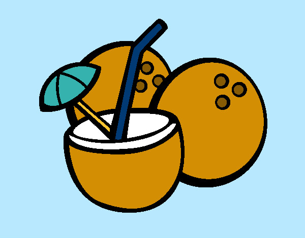 Dibujo Cóctel de coco pintado por annndysss