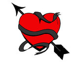 Dibujo Corazón con flecha III pintado por lily359