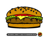 Dibujo Crea tu hamburguesa pintado por adrian238