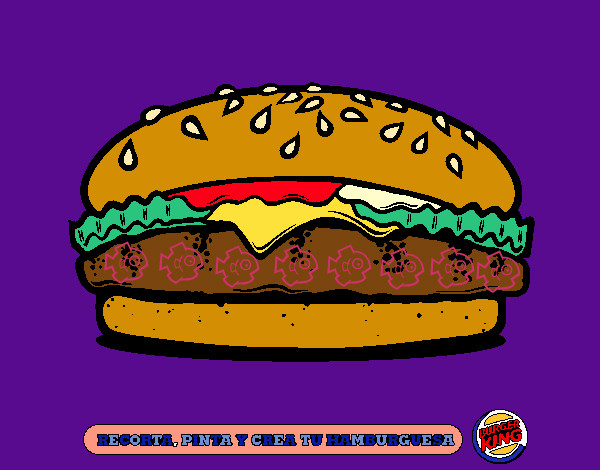 Dibujo Crea tu hamburguesa pintado por Nigthmar