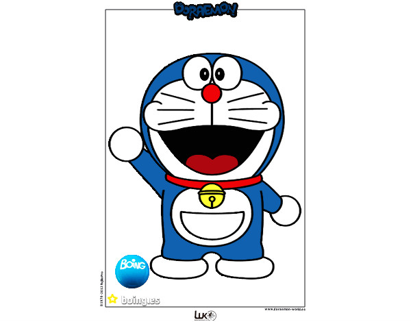Dibujo Doraemon pintado por grp20