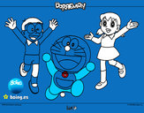 Dibujo Doraemon y amigos pintado por ronaldo100