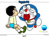 Dibujo Doraemon y Nobita pintado por grp20