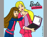 Dibujo El nuevo portátil de Barbie pintado por princesit1