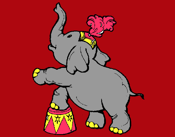 Dibujo Elefante pintado por alba1326
