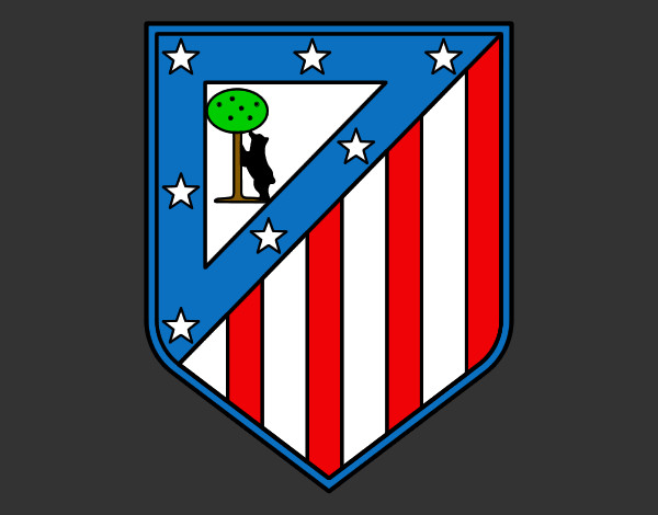 Dibujo Escudo del Club Atlético de Madrid pintado por Isabel_car