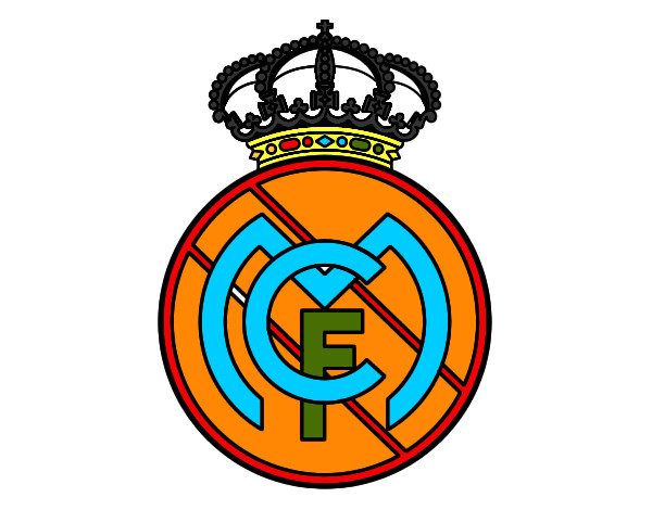 Dibujo Escudo del Real Madrid C.F. pintado por ronaldo100