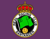Dibujo Escudo del Real Racing Club de Santander pintado por Isabel_car