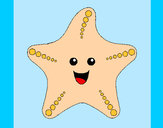 Dibujo Estrella de mar 1 pintado por Monopop