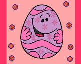 Dibujo Huevo de pascua feliz pintado por AlejittaP.