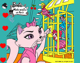 Dibujo La gata de Barbie descubre a las hadas pintado por victoria36