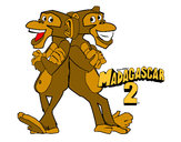 Dibujo Madagascar 2 Manson y Phil 2 pintado por Monopop