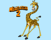 Dibujo Madagascar 2 Melman pintado por camila2003