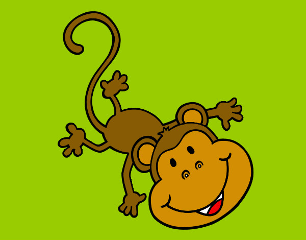 Dibujo Mono gracioso pintado por yamira