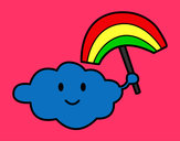 Dibujo Nube con arcoiris pintado por LupisM