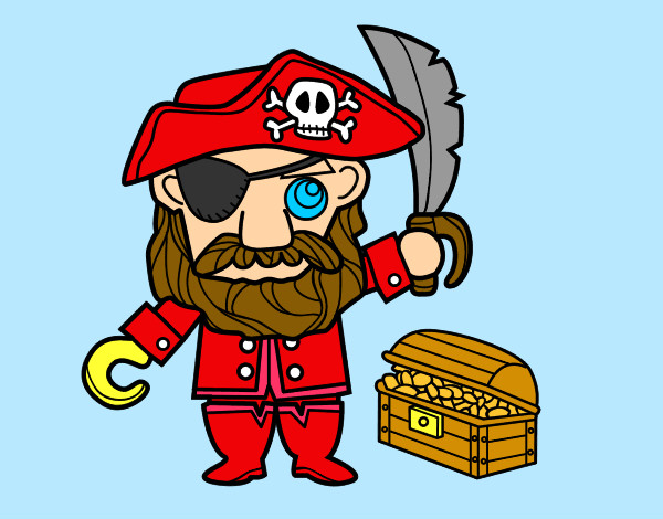 El   pirata malvado  con  tesoro