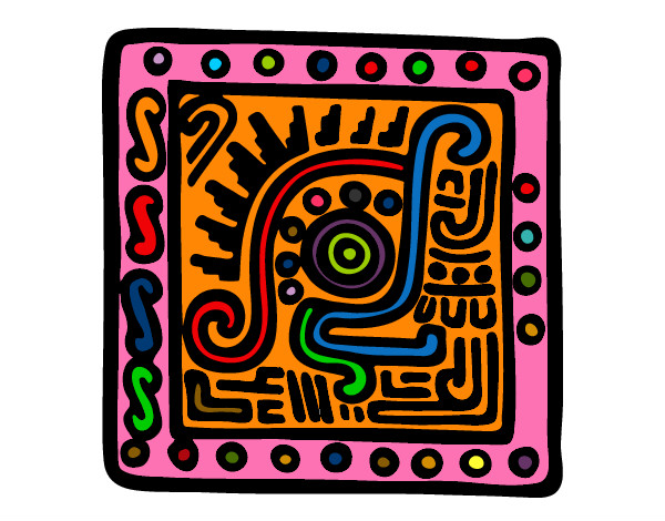 Dibujo Símbolo maya pintado por saray2001