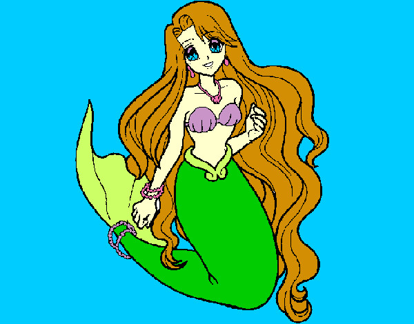 Dibujo Sirenita pintado por DANEDI2106