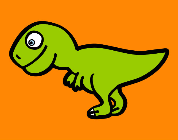 Dibujo Tiranosaurio rex joven pintado por Monopop