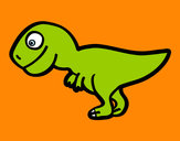 Dibujo Tiranosaurio rex joven pintado por Monopop