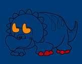 Dibujo Triceratop bebé pintado por jhosa
