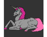 Dibujo Unicornio sentado pintado por lupis2012