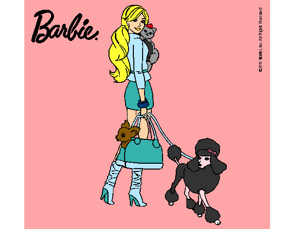 Dibujo Barbie elegante pintado por Anna-Ines