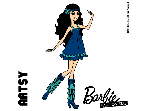 Dibujo Barbie Fashionista 1 pintado por Jennifer01