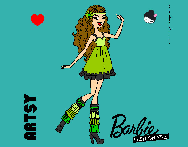 Dibujo Barbie Fashionista 1 pintado por TuLokitta_