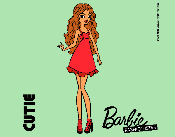 Dibujo Barbie Fashionista 3 pintado por Lin187