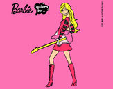 Dibujo Barbie la rockera pintado por irenehindi