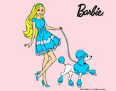 Dibujo Barbie paseando a su mascota pintado por arletitta