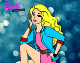 Dibujo Barbie súper guapa pintado por Flora1